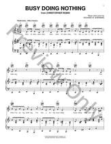 Busy Doing Nothing piano sheet music cover